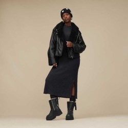 UGG Esmee Leather Boot Fourrure Naturelle Mouton